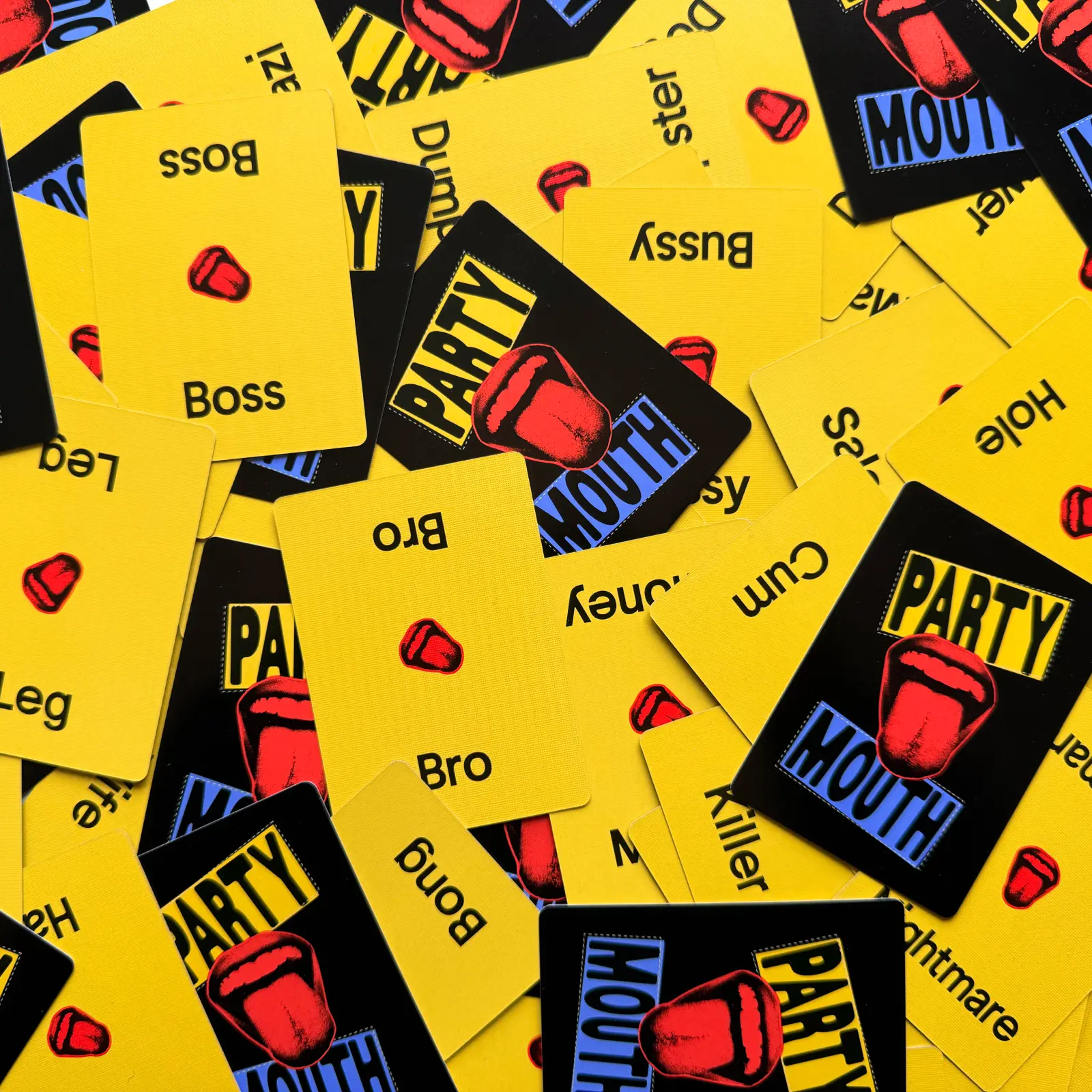 Party Mouth cards open