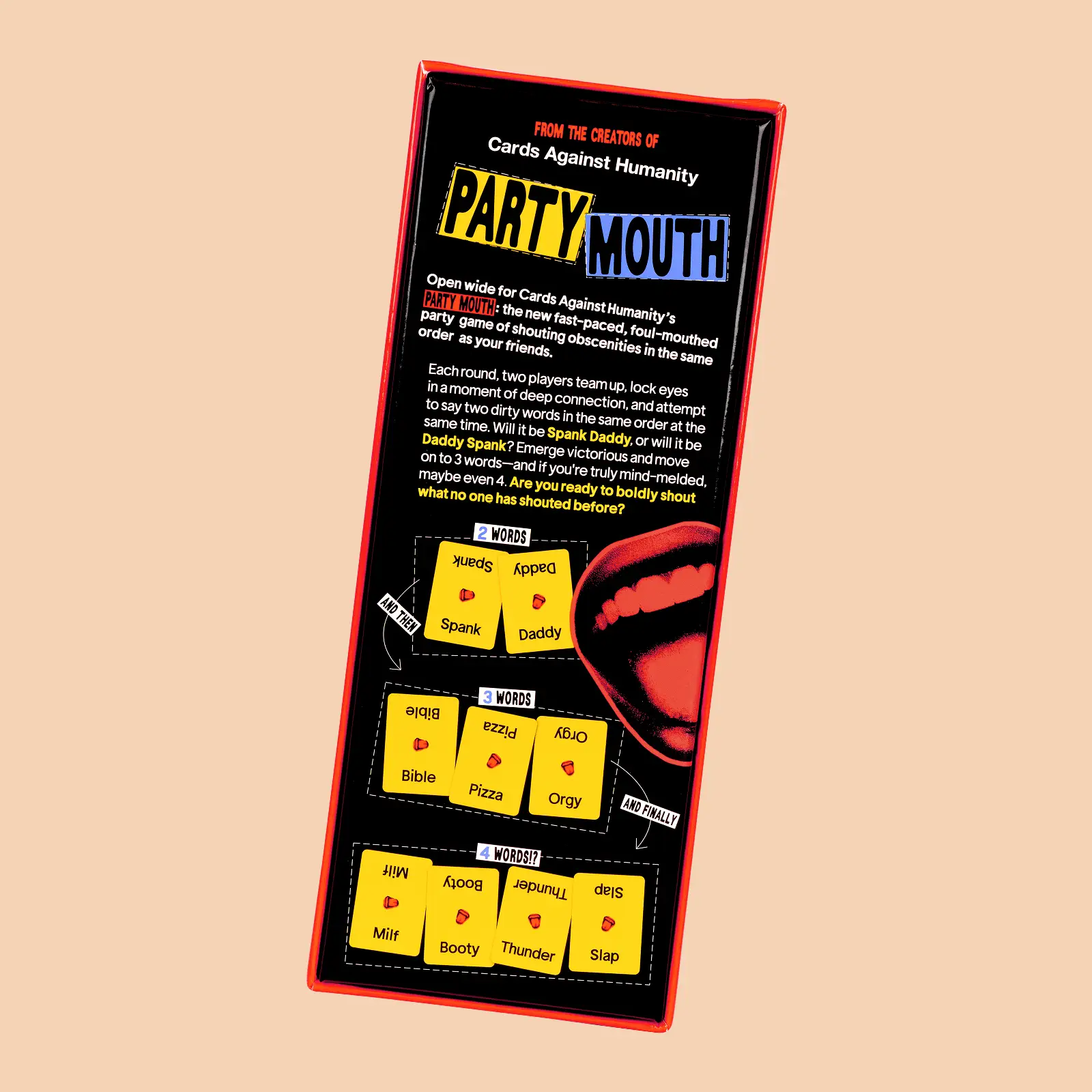 Party Mouth box back